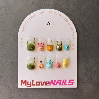 Chic Monsters (Colorful little monsters, cute style, transparent basic style)