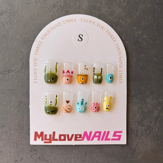 Chic Monsters (Colorful little monsters, cute style, transparent basic style)