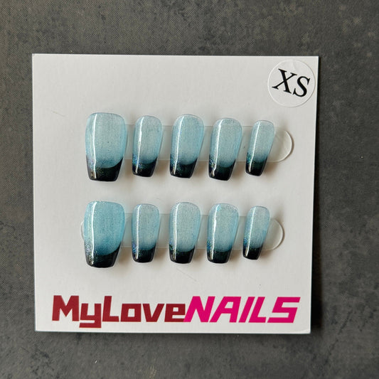 Cosmo Blue Glam(Dark blue, starry sky blue, universe style)